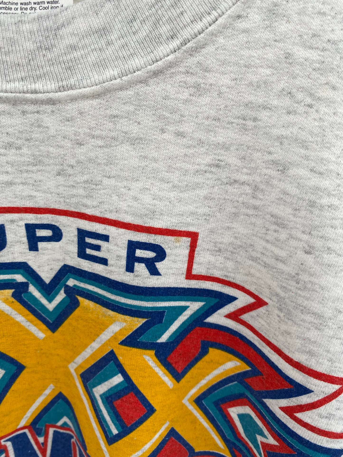 1996 SUPER BOWL COWBOYS Size L Vintage NFL Sweat-shirt / K6634