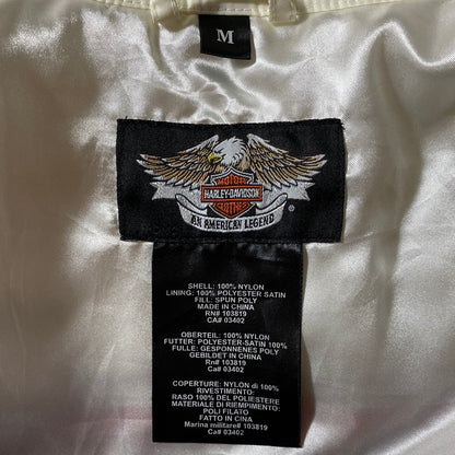 90’s HARLEY DAVIDSON Size M Vintage Zip Up Sweat-Shirt / E740