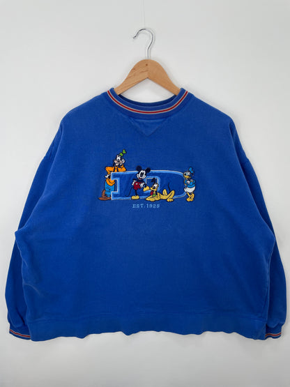 00' DISNEY MICKEY Size No Tag (Approx.XL) Vintage Sweat-Shirt / A1479