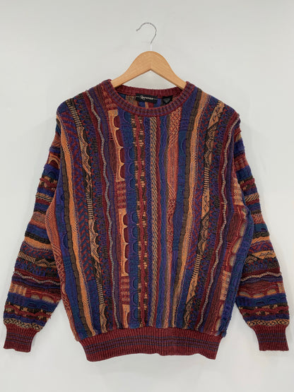 Vintage 3D COOGI- Style Approx. Size L Knit Sweater / K6989
