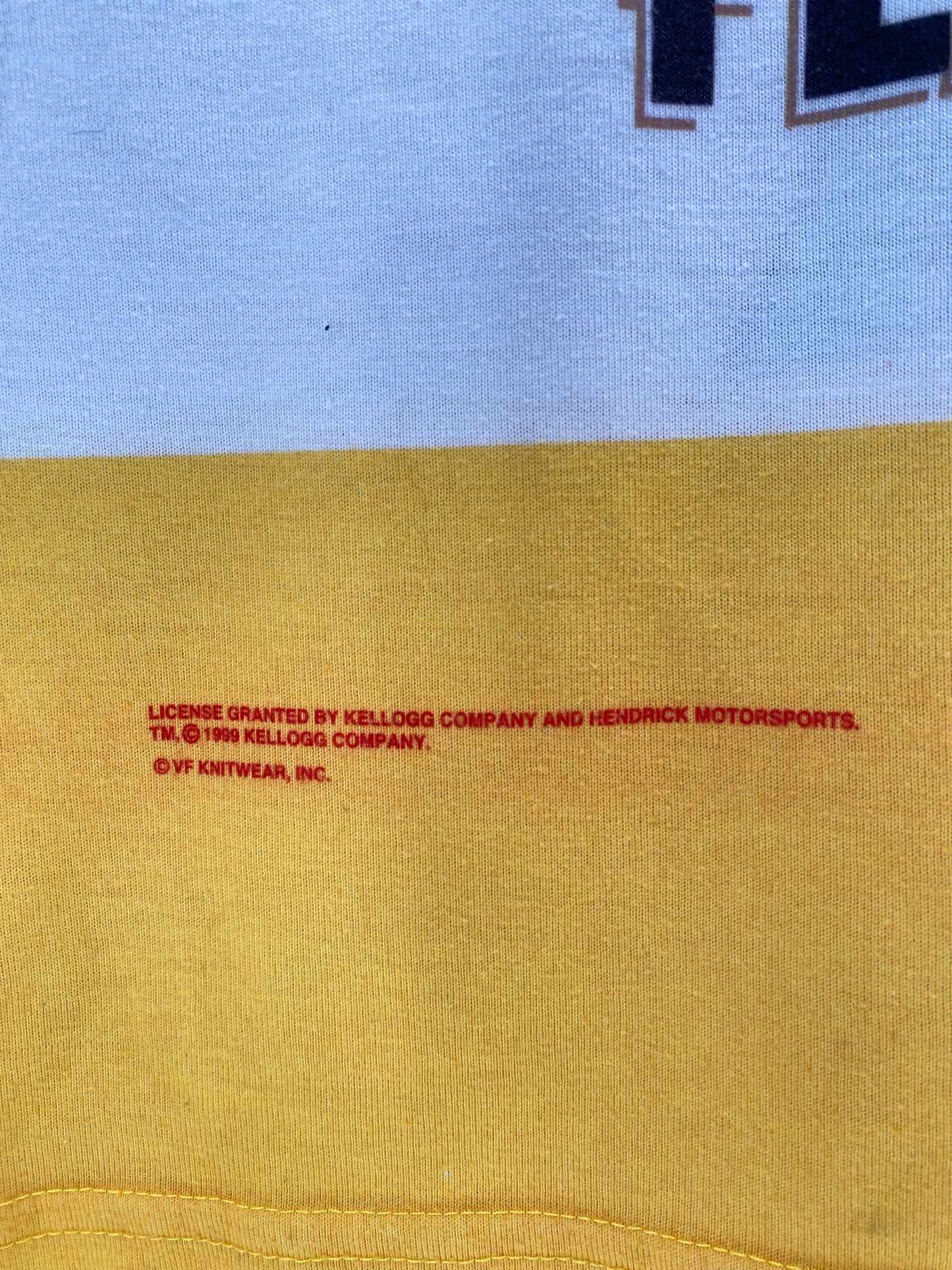 1999 KELLOGG'S CORN FLAKES (No tag) Approx. Size XL Vintage Racing Long Sleeve T-Shirt / K7254