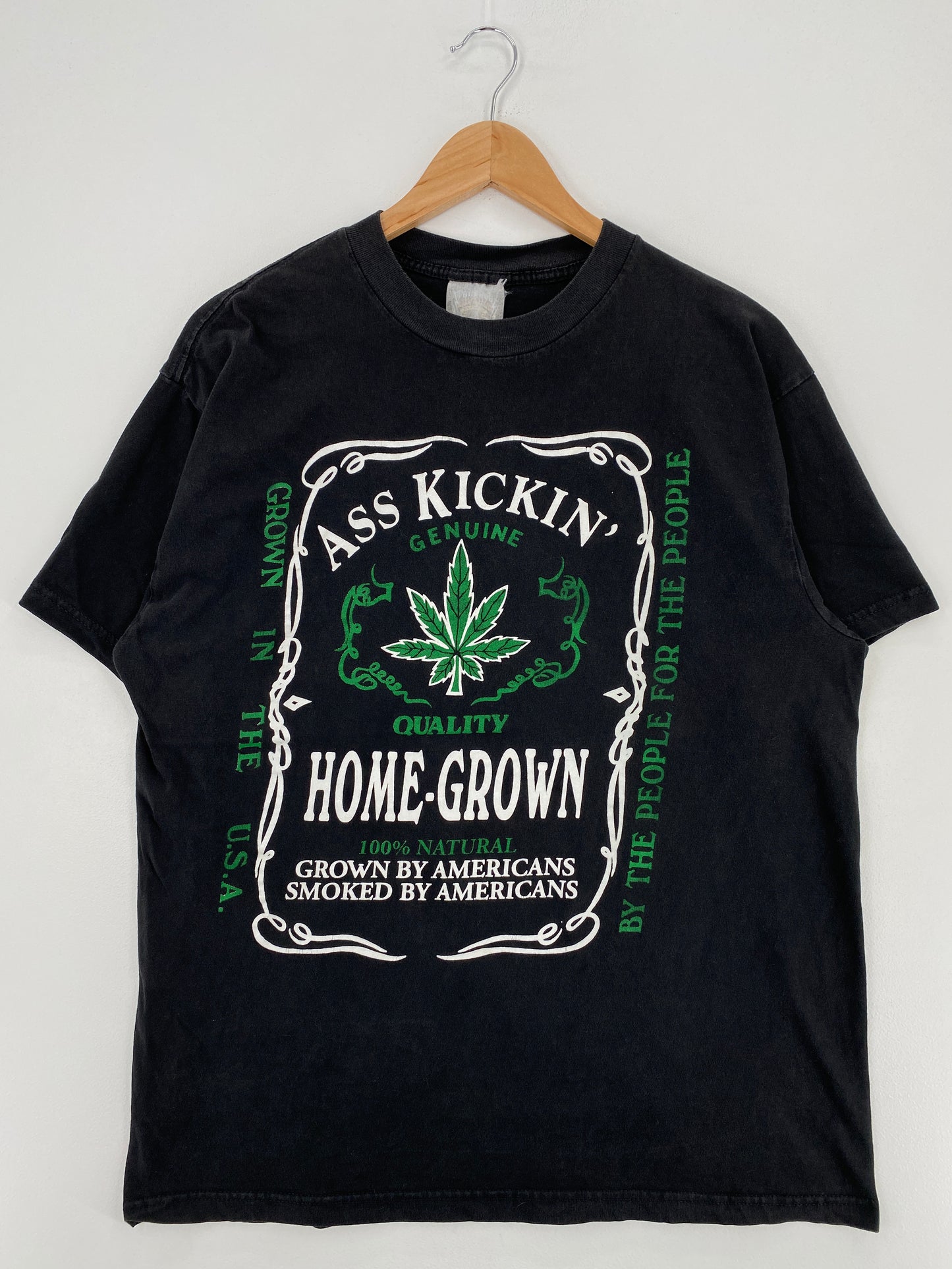 Vintage ASS KICKING HOMEGROWN WEED Size XL T-Shirts / A5507