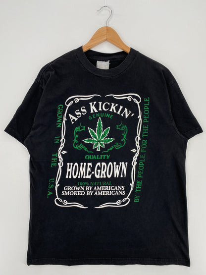 Vintage ASS KICKING HOMEGROWN WEED Size XL T-Shirts / A5507