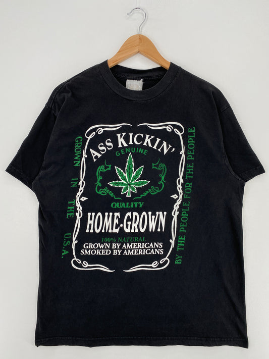 Vintage ASS KICKING HOMEGROWN WEED Size XL T-Shirts / A5507