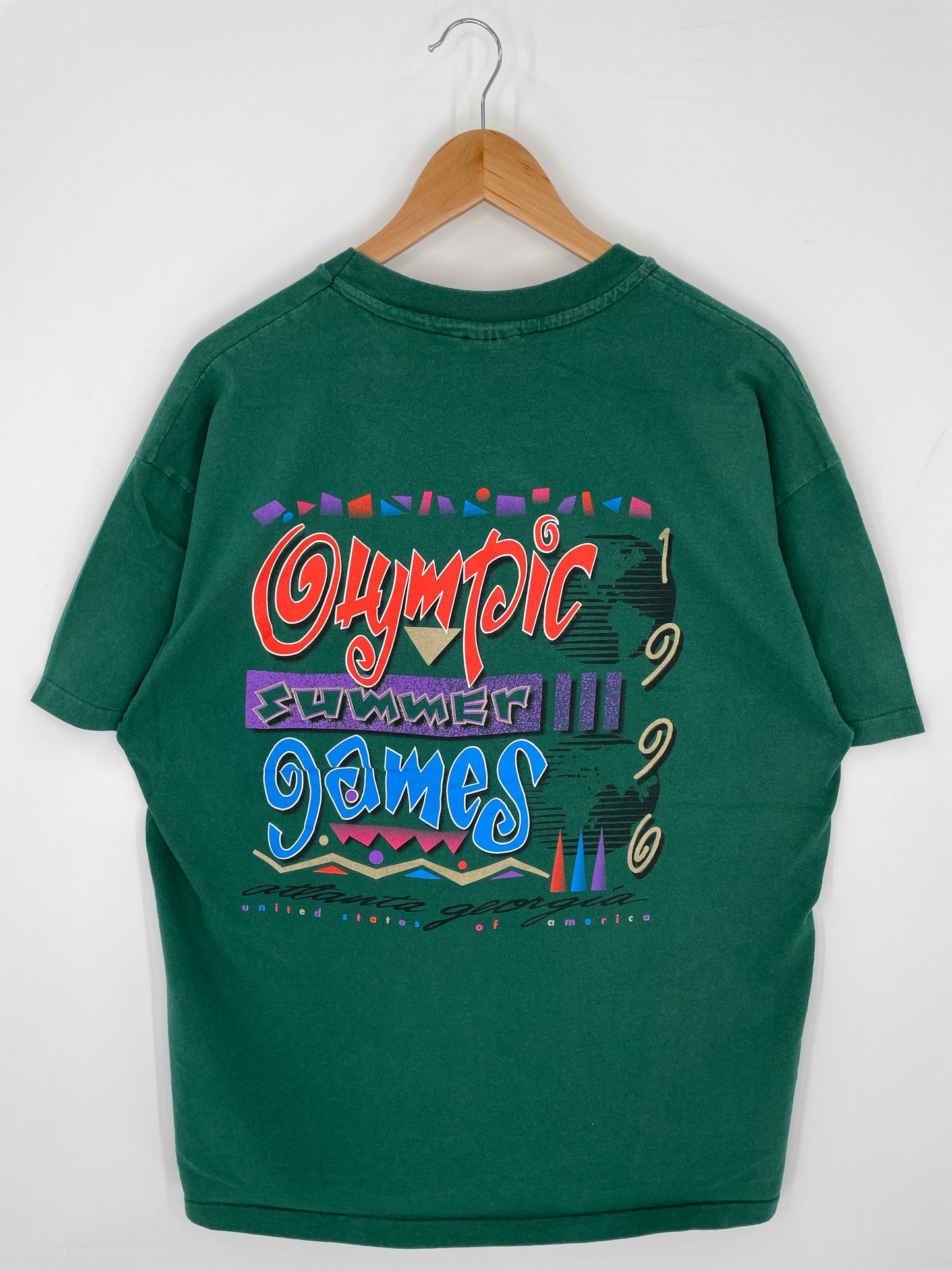 90's ATLANTA OLYMPIC Made in USA Size XL Vintage T-shirt / K9322
