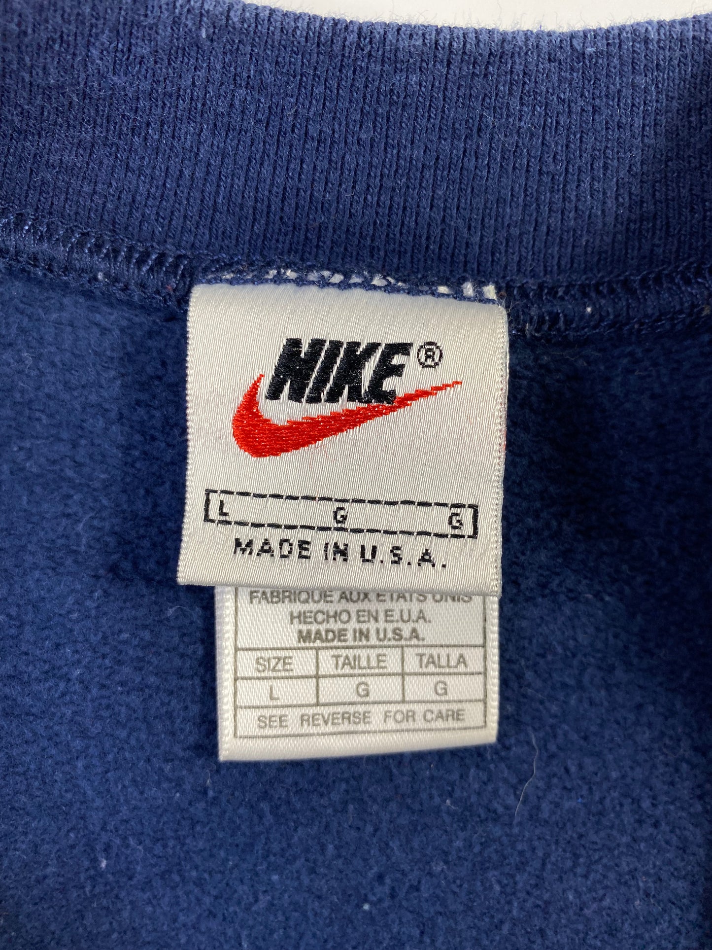 90's NIKE MINI SWOOSH Made in USA Size L Vintage Sweat-shirt / A921