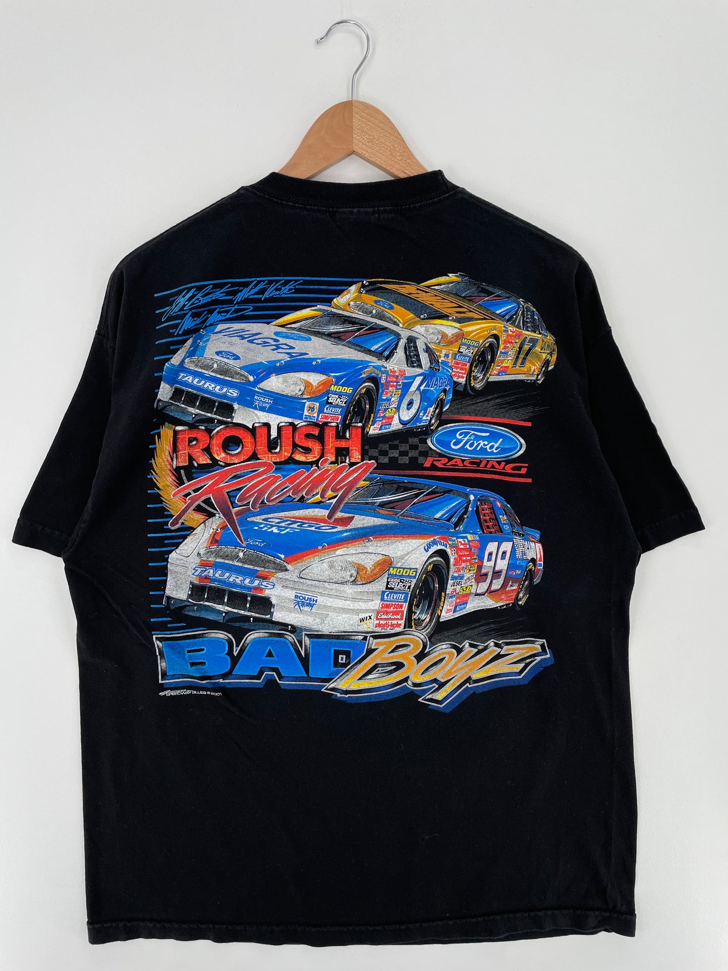 00' FORD x ROUSH Size XL Vintage Racing T-Shirt / A2169