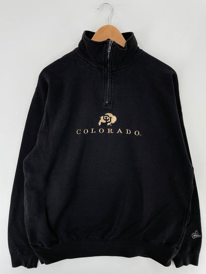 90’s COLORADO Size L Vintage College Half Zip Sweat-Shirt / E6633S