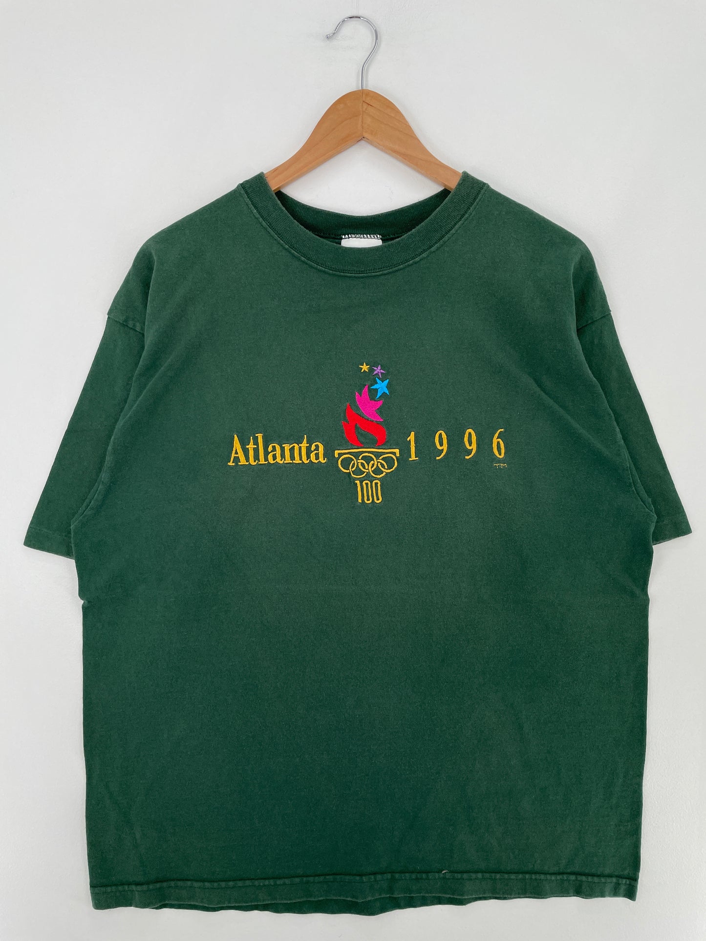 1996 ATALANTA OLYMPIC Made in USA Size XL Vintage T-Shirt / E1547T