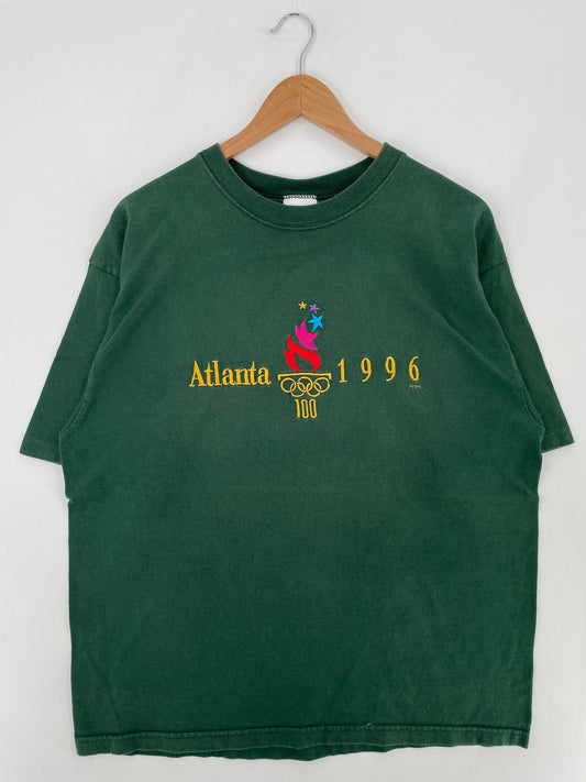 1996 ATALANTA OLYMPIC Made in USA Size XL Vintage T-Shirt / E1547T