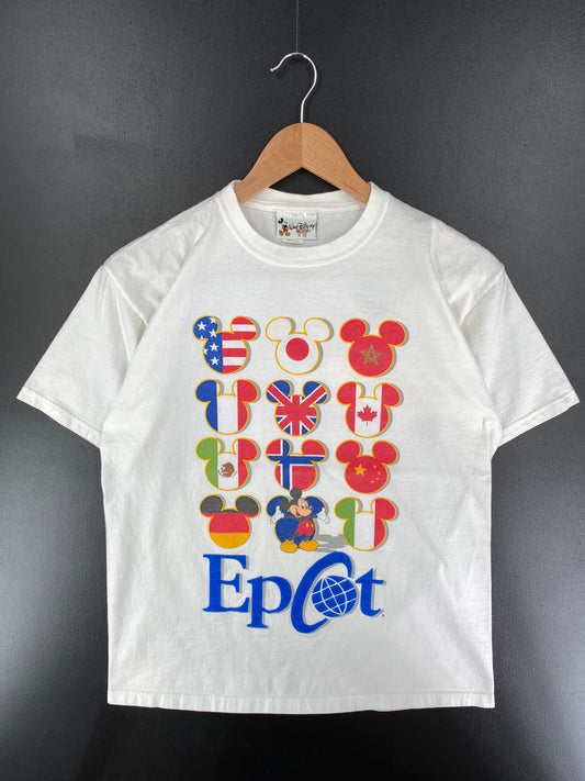 00' DISNEY EPCOT Made in USA Size S Vintage T-shirt / A859