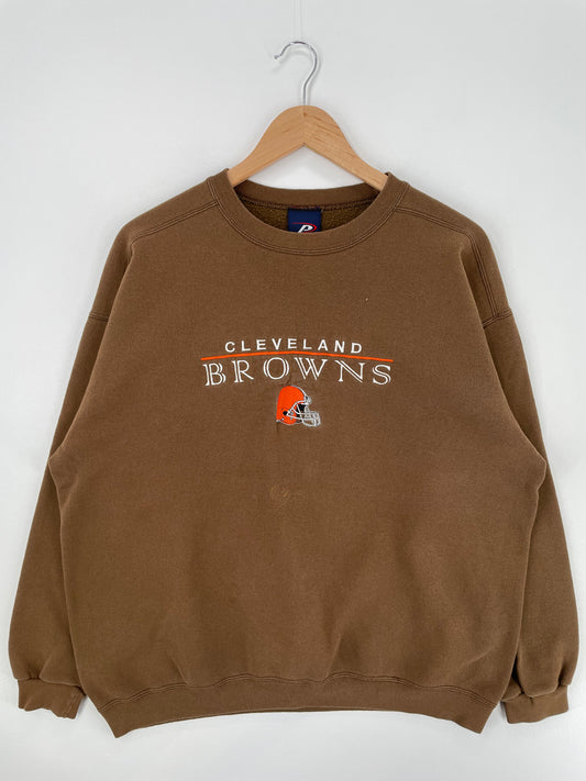 Vintage CLEVELAND BROWNS Size XL NFL Sweat-shirt / A867