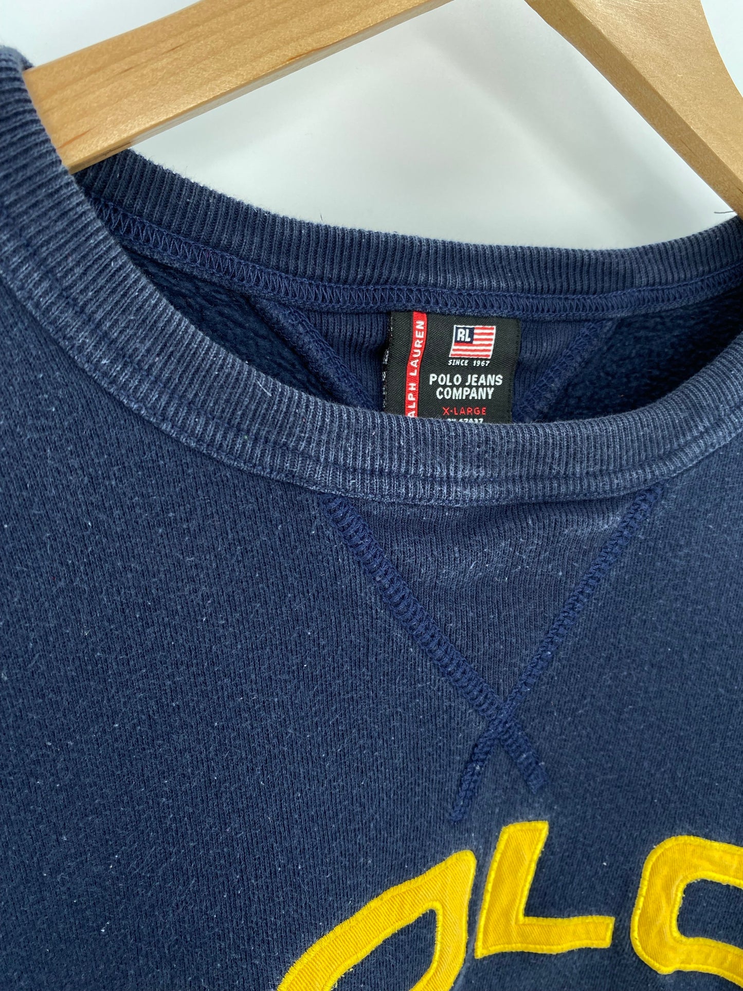 Vintage POLO JEANS RALPH LAUREN Size XL Sweat-shirt / A8799