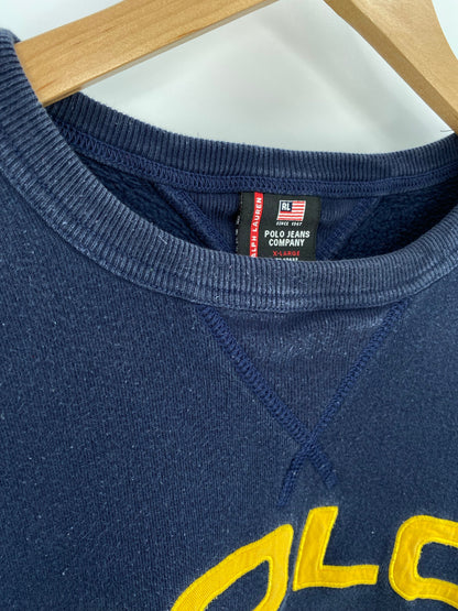 Vintage POLO JEANS RALPH LAUREN Size XL Sweat-shirt / A8799