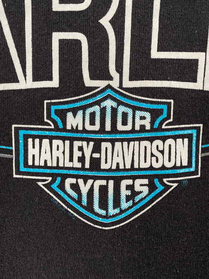 80’s HARLEY DAVIDSON (No tag) Approx. Size L Hoodie Sweat-Shirt / A9072
