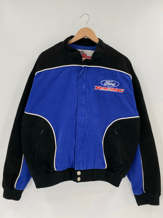 Vintage FORD RACING Size L Racing Jacket / K4979