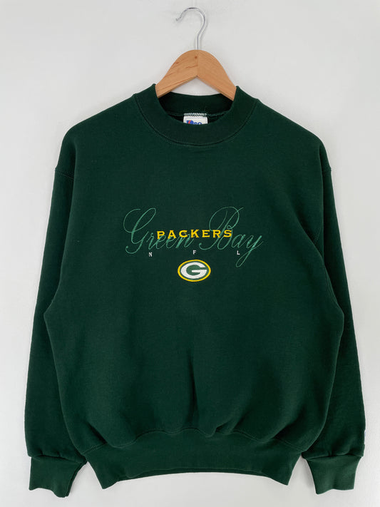 90's GREEN BAY PACKERS Made in USA Size M Vintage NFL Sweat-Shirt / E5751S