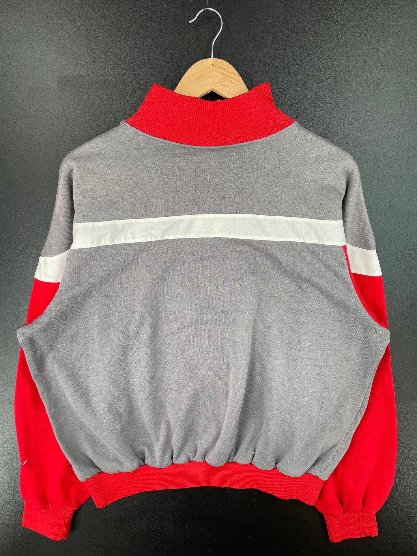 90’s NIKE Silver Tag Size M Vintage Half Zip-up Sweat-Shirt / E3298S