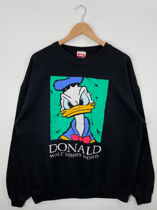 90's DISNEY DONALD DUCK Made in USA Size XXL Vintage Sweat-Shirt / A1233