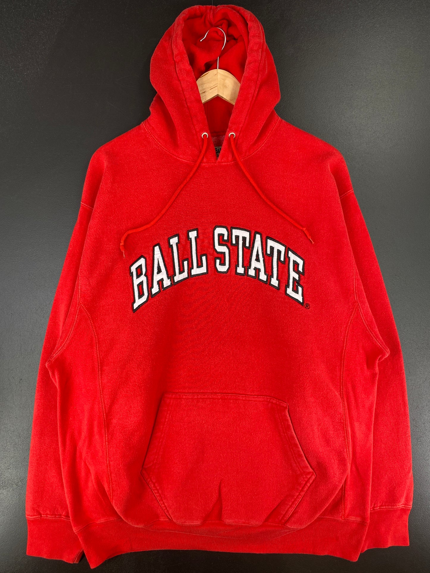 Vintage BALL STATE Size L Vintage College Hoodie Sweat-Shirts / A4895