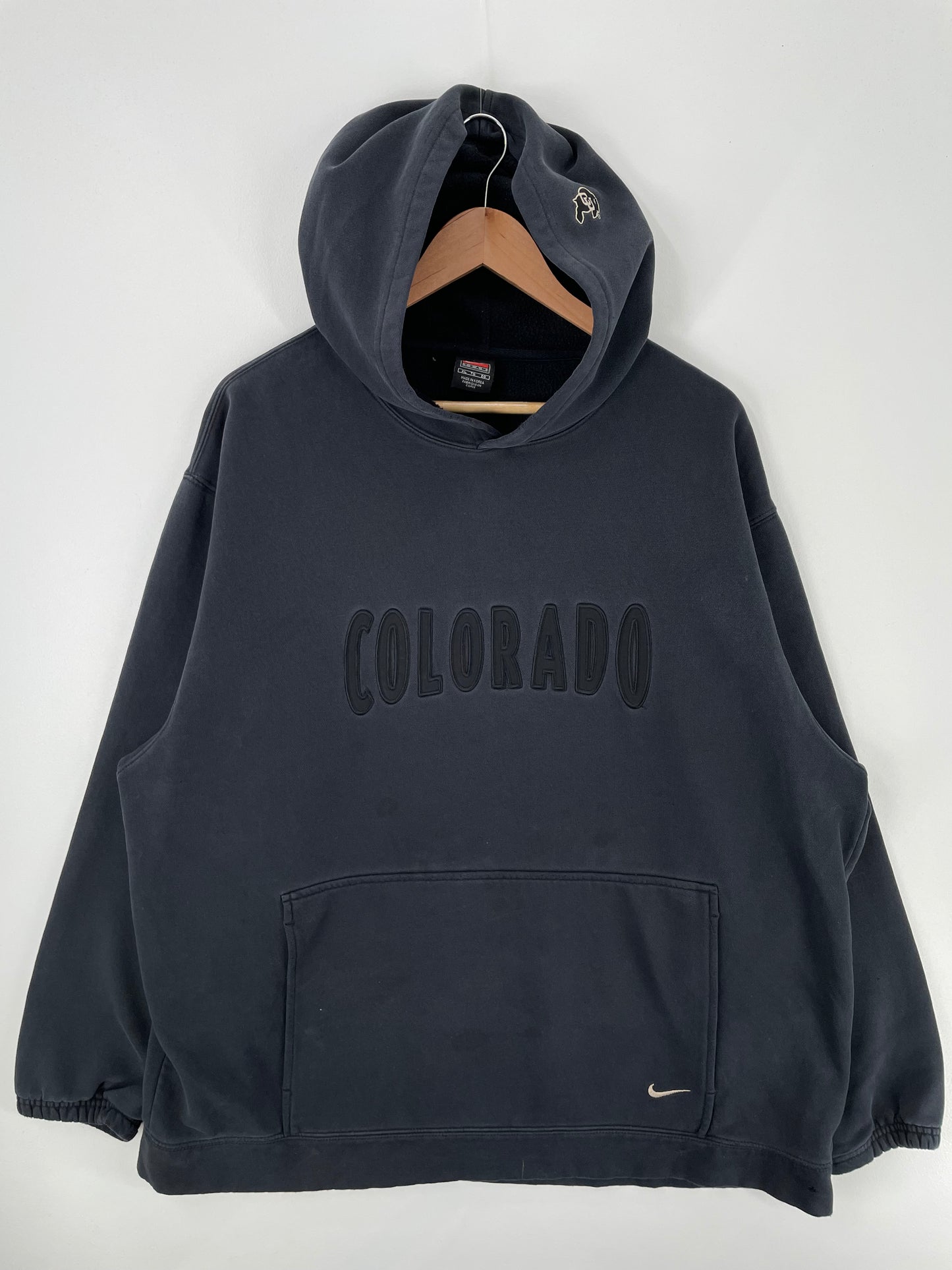 00' NIKE COLORADO Size XL Vintage College Hoodie Sweat-shirt / A594