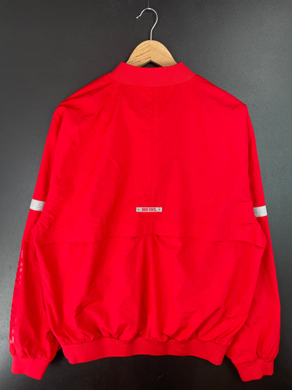 00's NIKE x OHIO STATE Size M Vintage College Hal-Zip-up Nylon Jacket / A7166