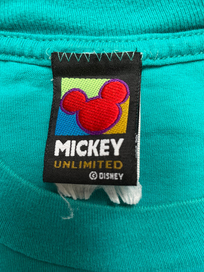 90’ DISNEY MICKEY Size No Tag (Approx.XL) Vintage T-Shirt / K2587