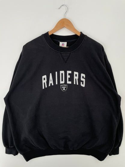 Vintage RAIDERS Size Approx.XXL NFL Sweat-Shirt / A9248