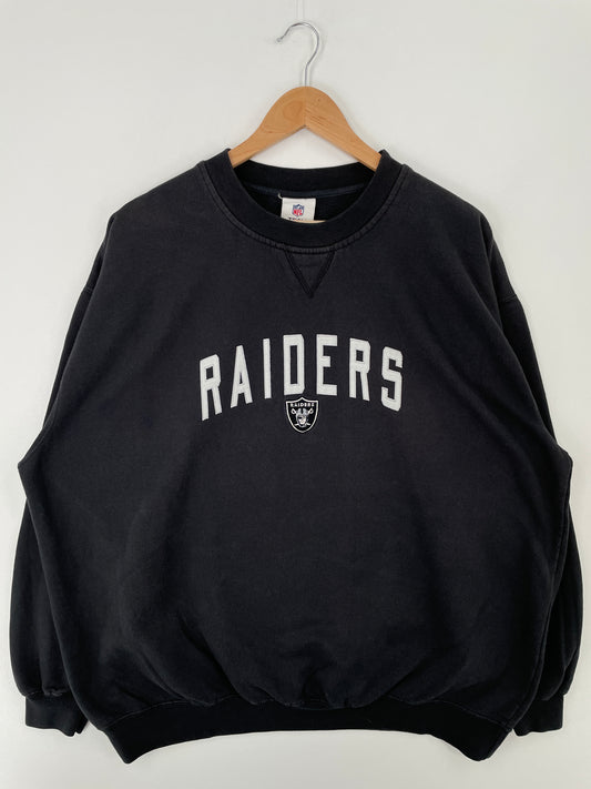 Vintage RAIDERS Size Approx.XXL NFL Sweat-Shirt / A9248