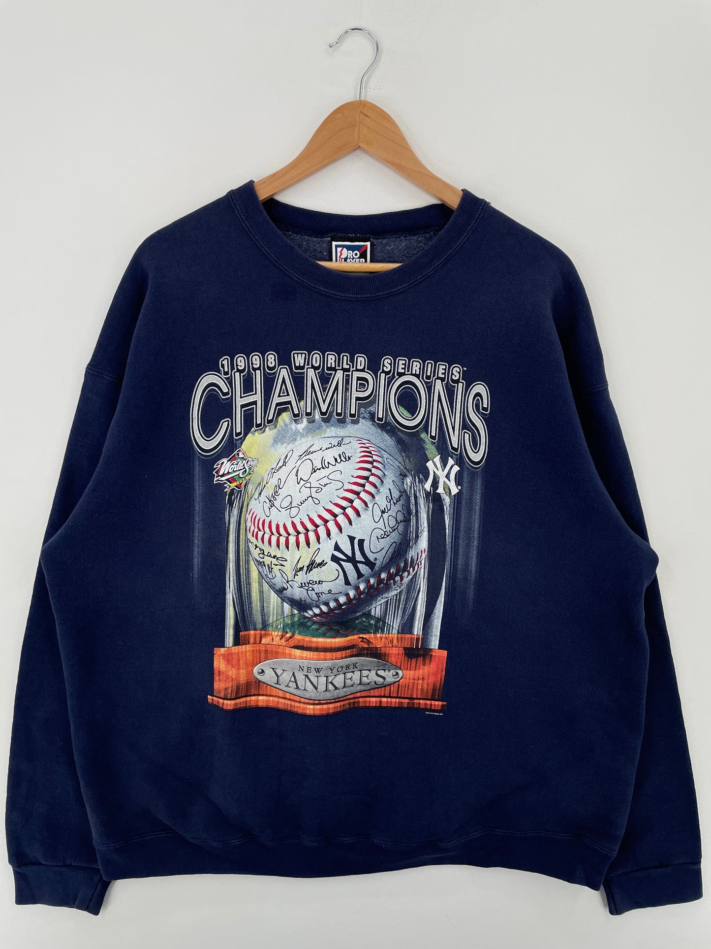 1998 NEW YORK YANKEES Size XXL Vintage MLB Sweat-Shirt / A8059