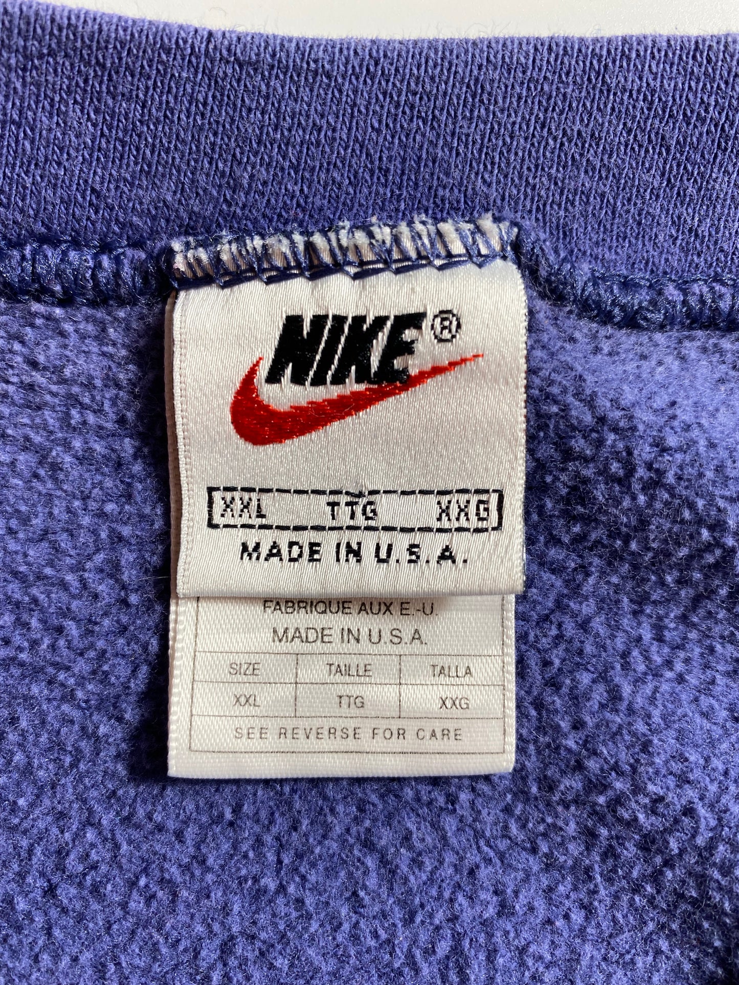90's NIKE MINI SWOOSH Made in USA Size XXL Vintage Sweat-Shirt / K6706