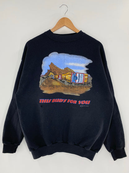 90's BUDWEISER Made in USA Size XL Vintage Sweat-shirt / K5854