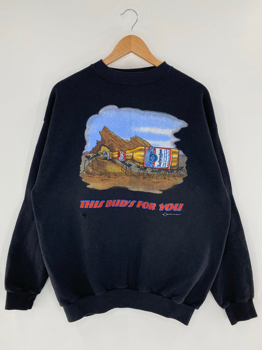 90's BUDWEISER Made in USA Size XL Vintage Sweat-shirt / K5854