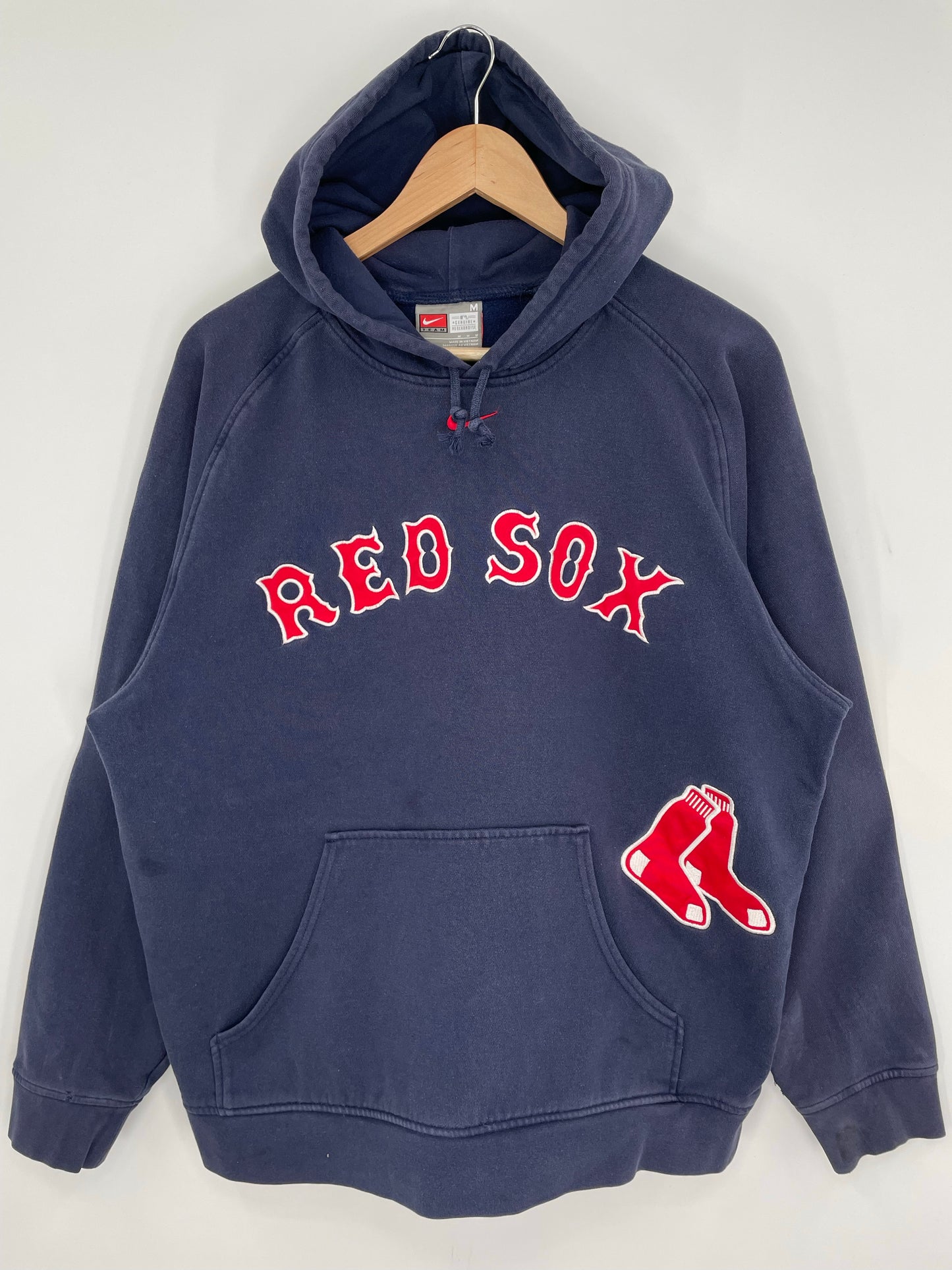 00' NIKE RED SOX Size M Vintage MLB Hoodie Sweat-shirt / K9149