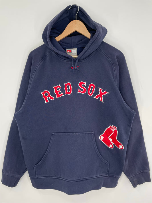 00' NIKE RED SOX Size M Vintage MLB Hoodie Sweat-shirt / K9149