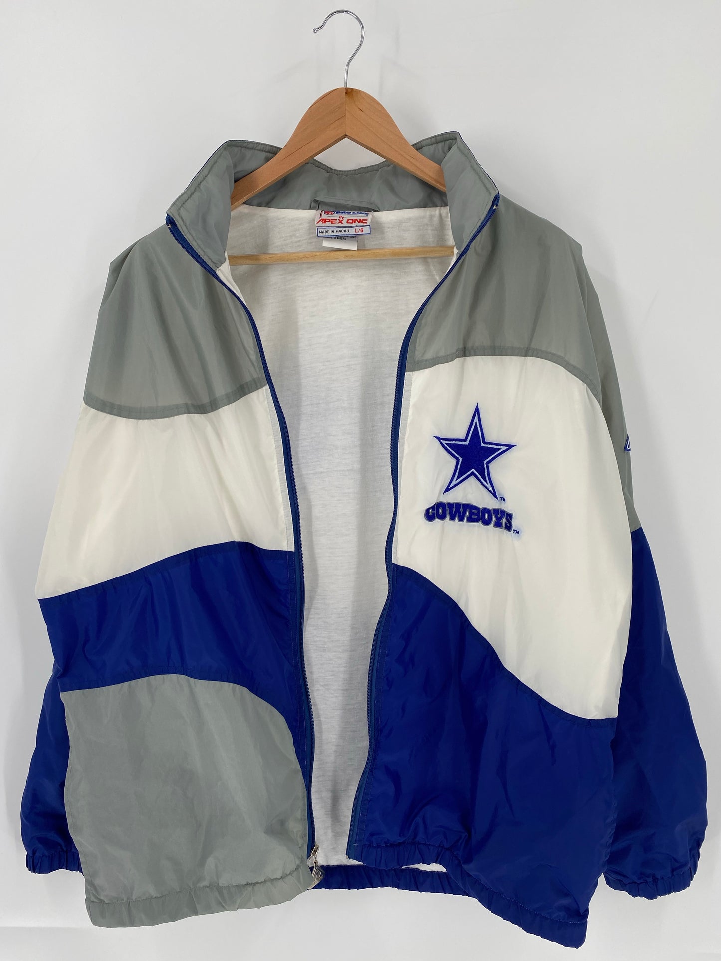 90’s DALLAS COWBOYS Size L NFL Nylon Jacket / K6077