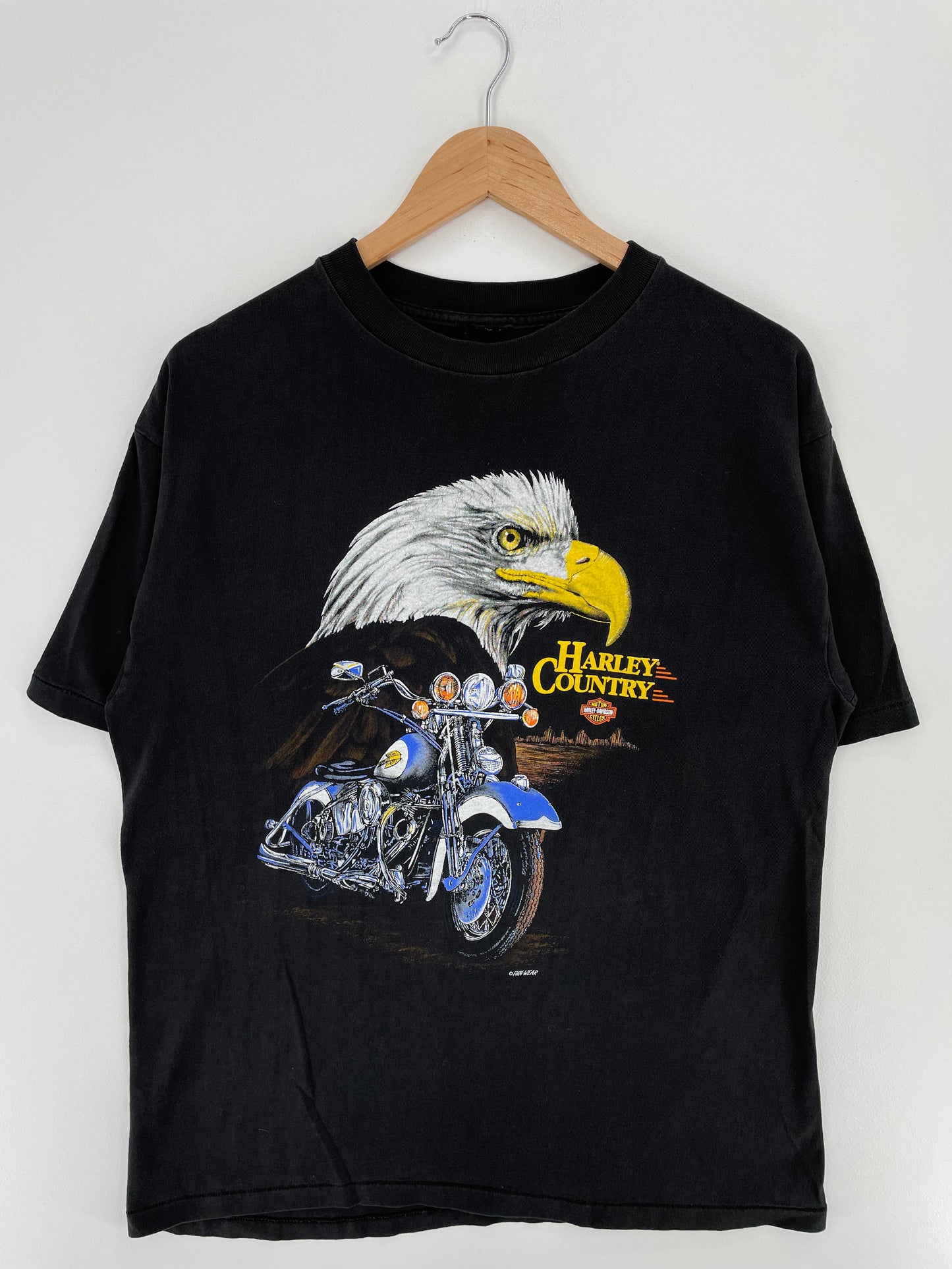 90’s HARLEY DAVIDSON Size No Tag (Approx.L-XL) Vintage T-Shirt / A8599