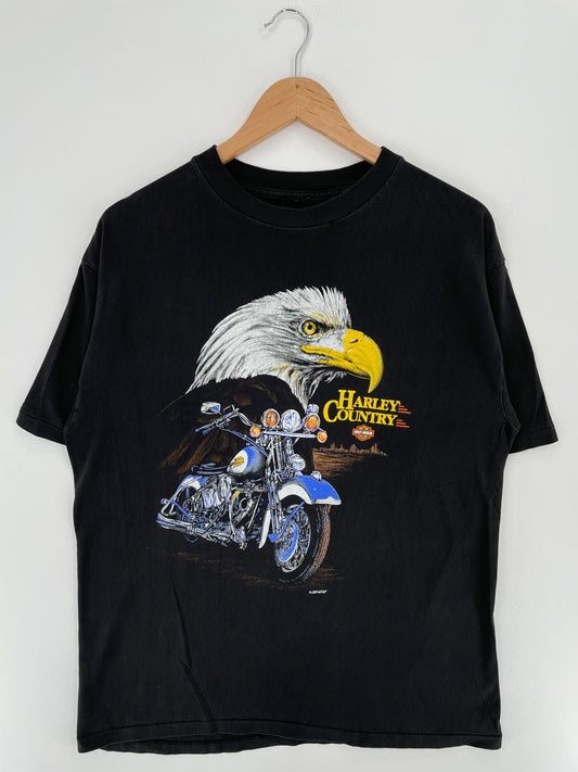 90’s HARLEY DAVIDSON Size No Tag (Approx.L-XL) Vintage T-Shirt / A8599