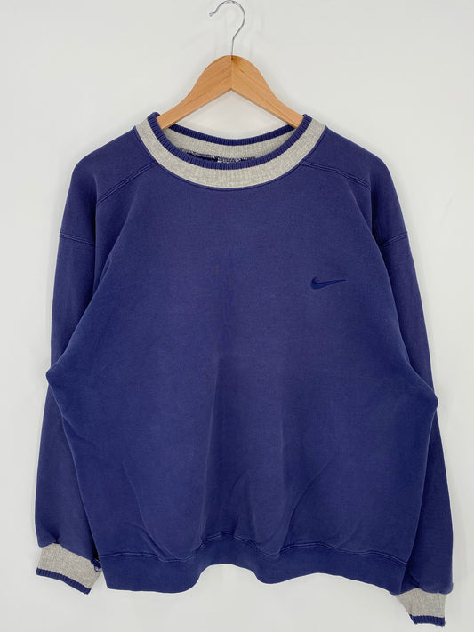 90’s NIKE MINI SWOOSH Made in USA Size L Vintage Sweat-shirt / K6255