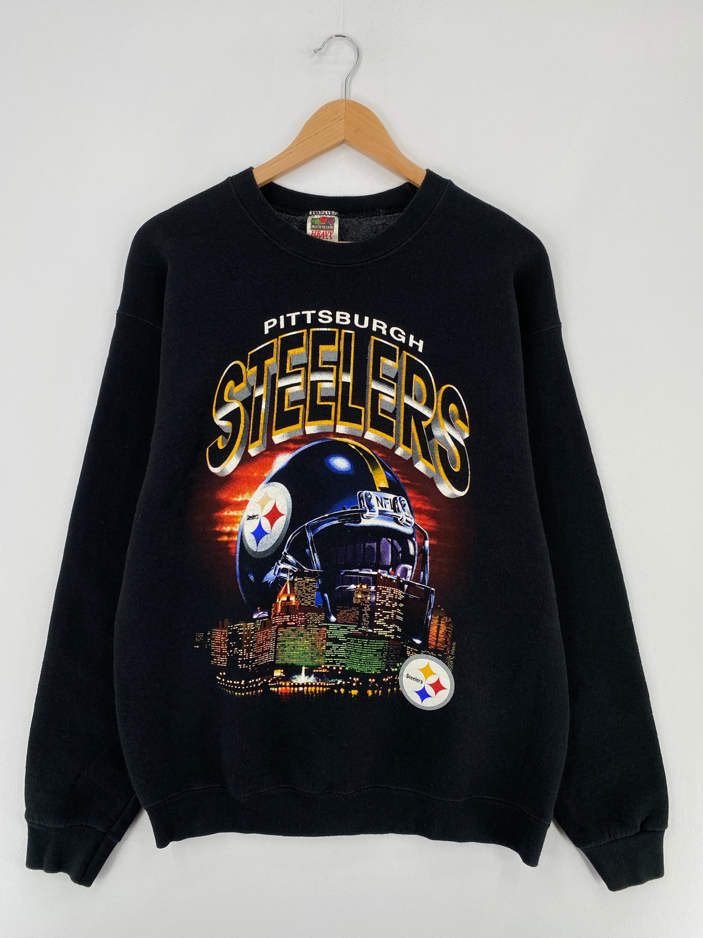 90's PITTSBURGH STEELERS Size L Vintage NFL Sweat-Shirt / E1634S