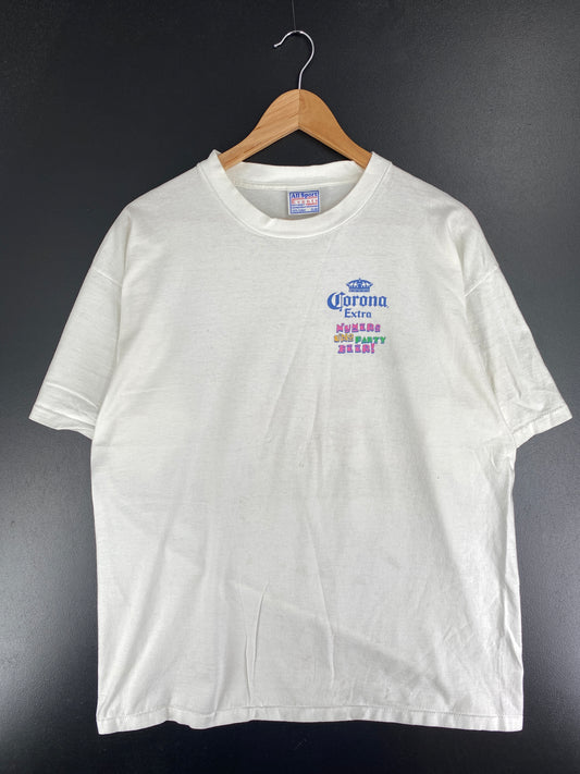 90's CORONA EXTRA Size XL Vintage T-Shirt / A4998