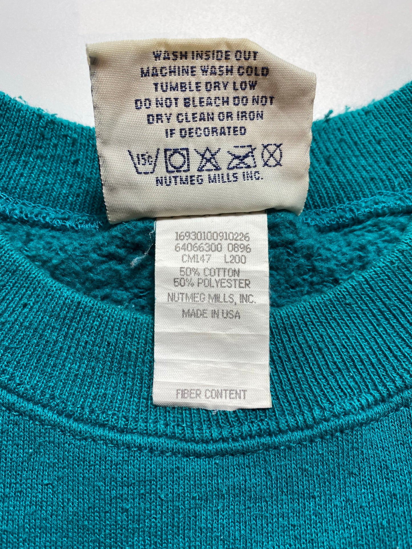 1998 MIAMI DOLPHINS Made in USA Size XL Vintage NFL Sweat-Shirt / A9855