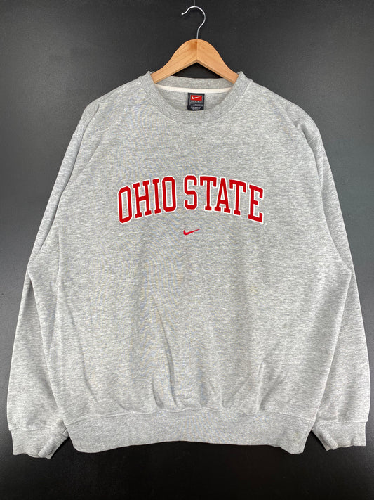 00' NIKE OHIO STATE Size L Vintage College Sweat-Shirt / A2767