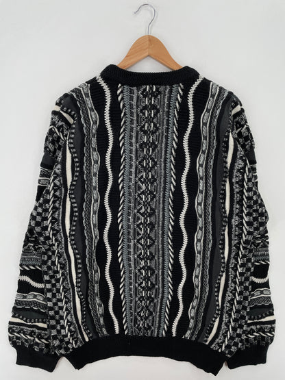 Vintage 3D COOGI-Style Size XL Knit Sweater / A7665