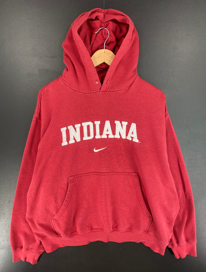00' NIKE x INDIANA Size L Vintage College Hoodie Sweat-shirt / E4893S