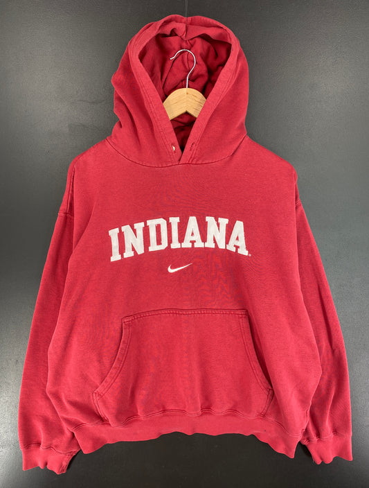 00' NIKE x INDIANA Size L Vintage College Hoodie Sweat-shirt / E4893S