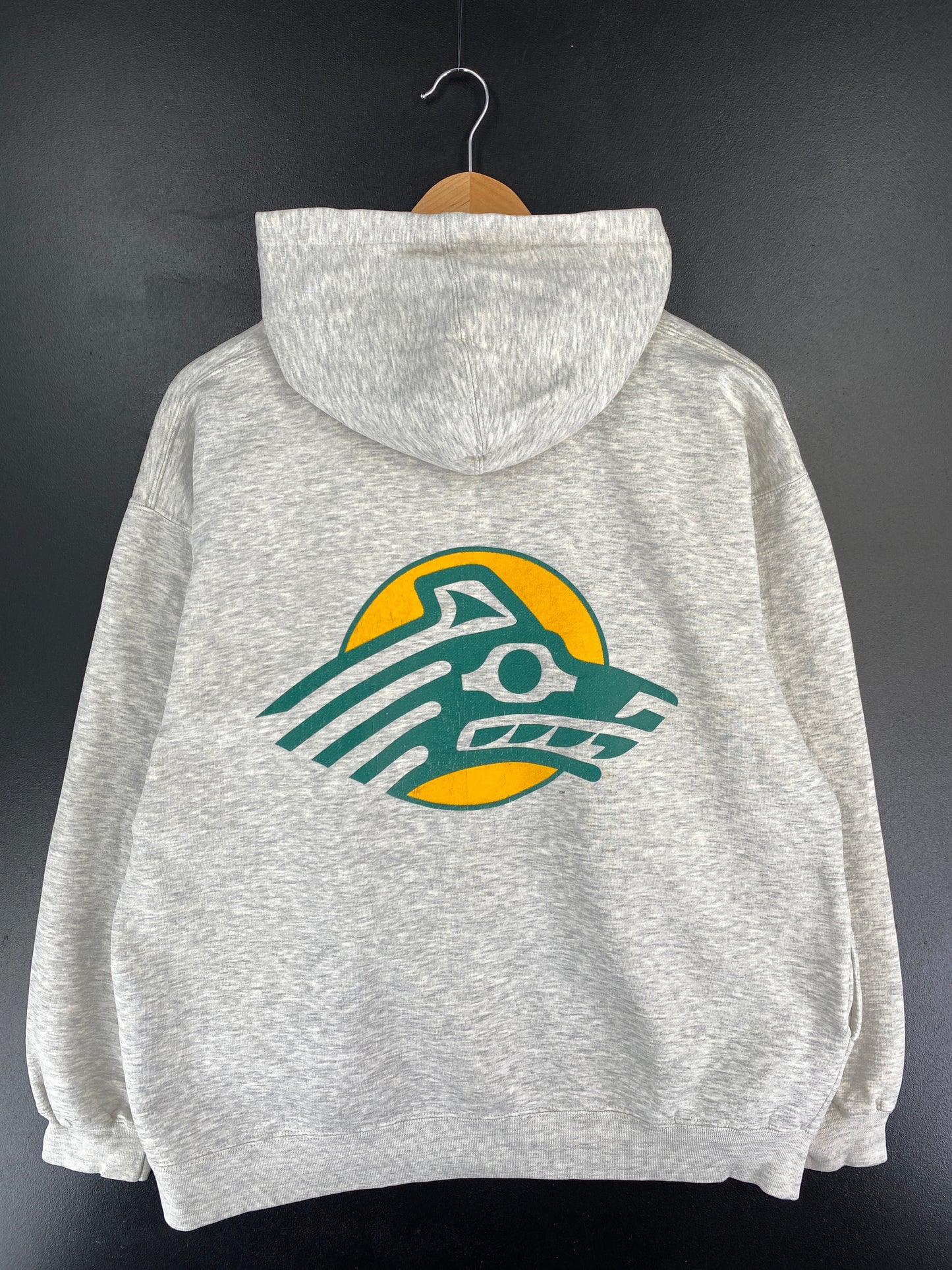 00' ALASKA SEAWOLVES Size L Vintage College Hoodie Sweat-shirt / E5457S