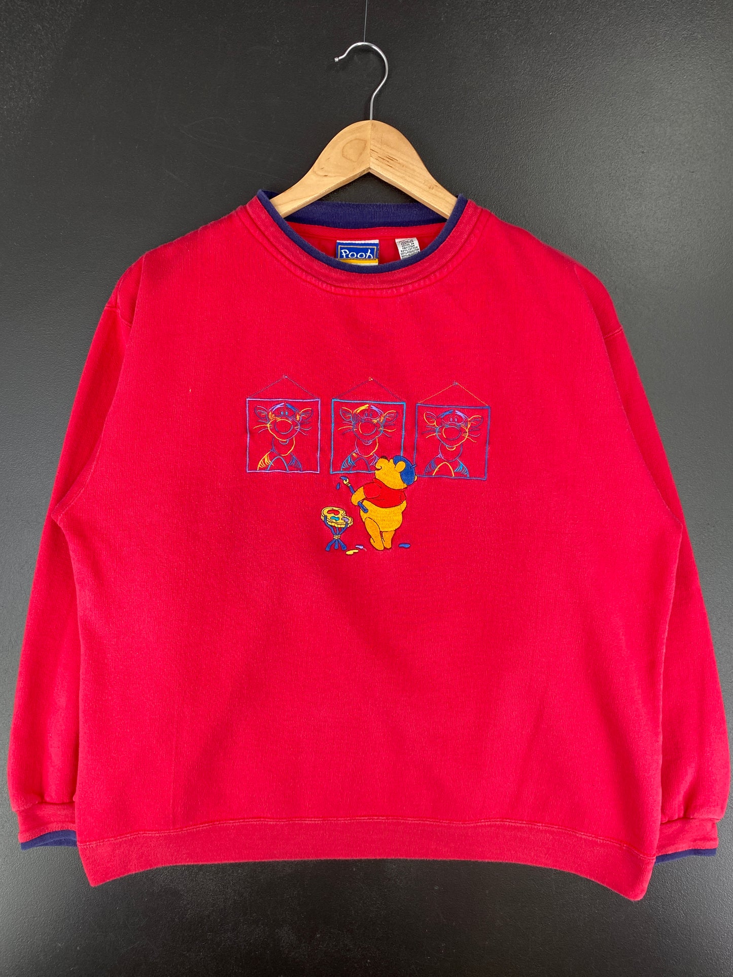 90's DISNEY WINNIE THE POOH Size XL Vintage Sweat-shirt / A4860