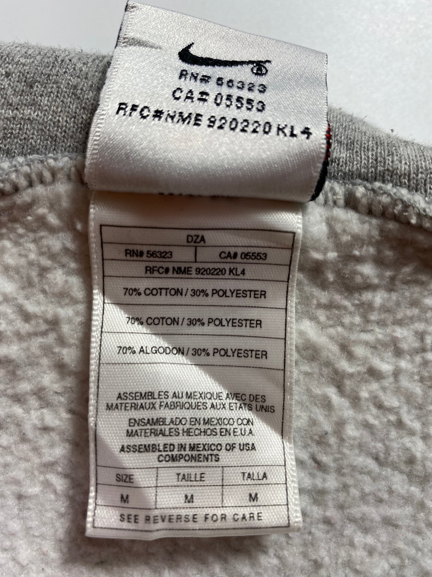 90's NIKE MINI SWOOSH Size M Vintage Hoodie Sweat-shirt / A688