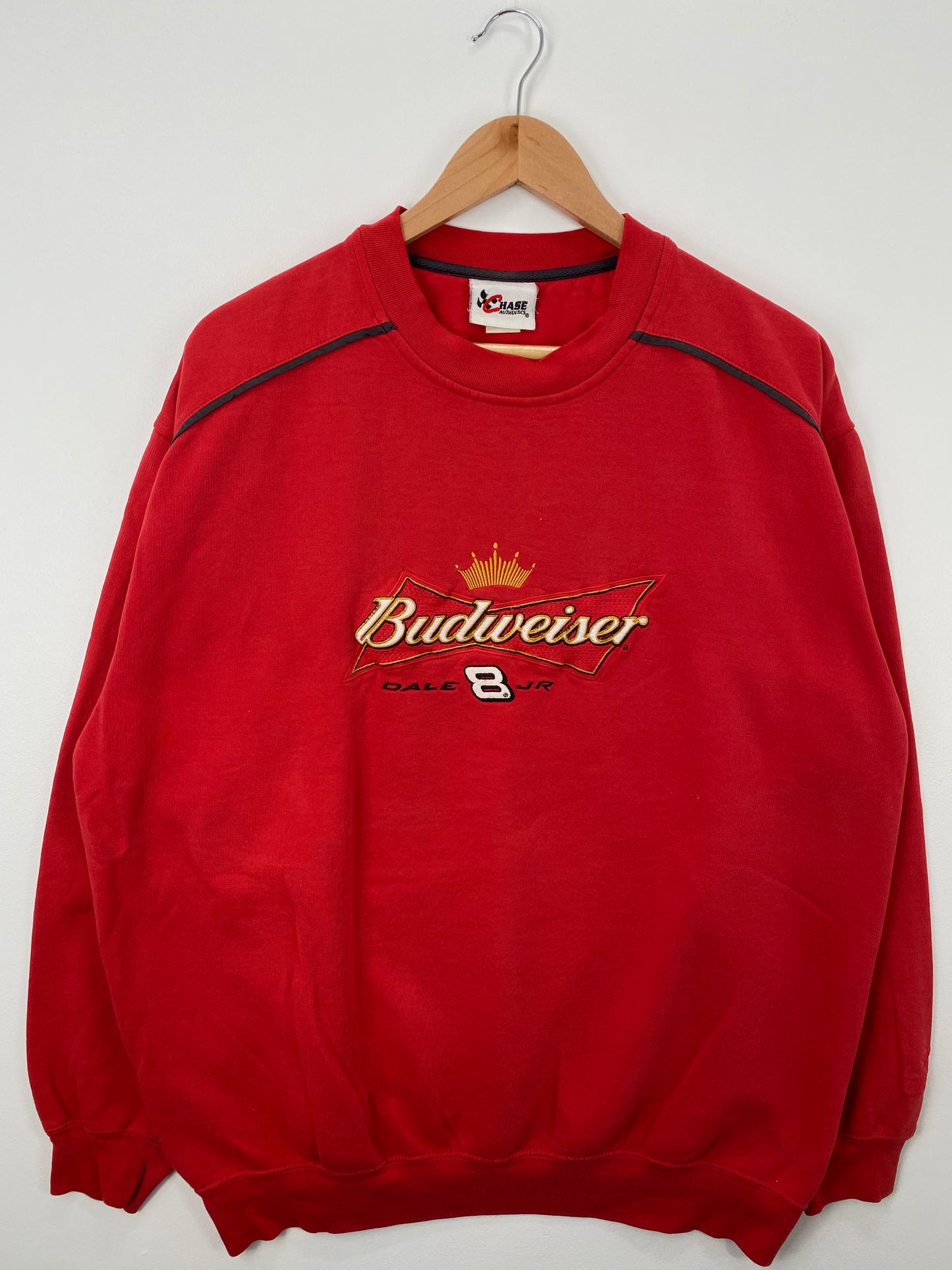 Vintage NASCAR DALE EARNHARDT JR. Size No Tag(Approx.XL) Racing Sweat-shirt / A1264